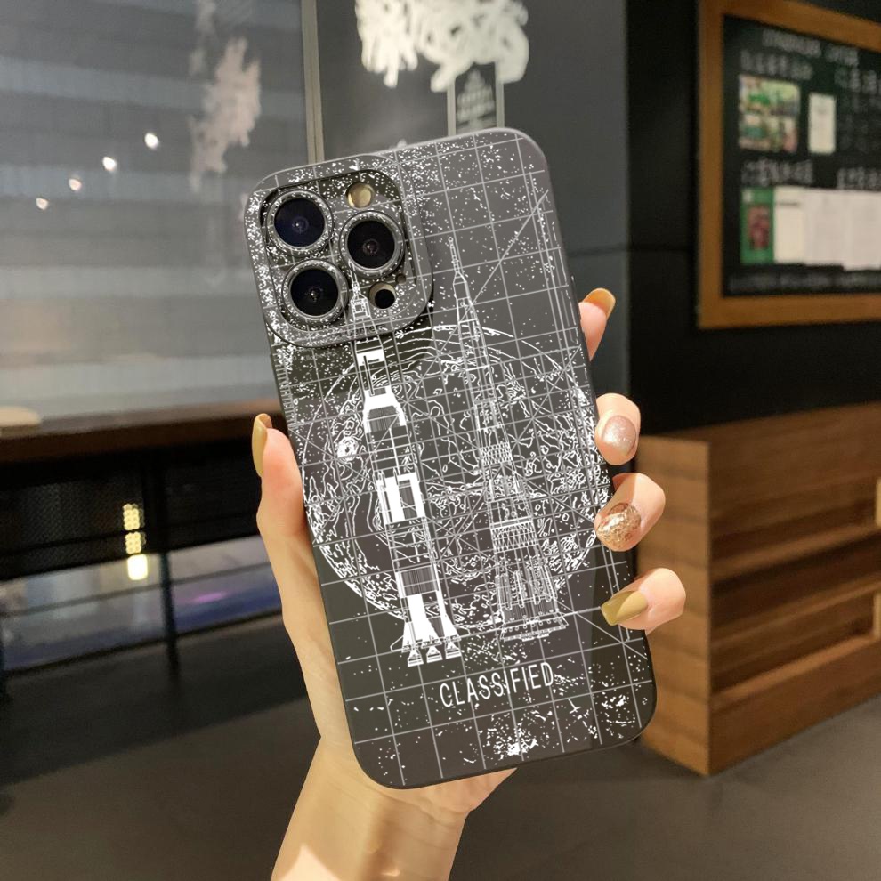 Ốp Điện Thoại Góc Vuông In Logo NASA Cho Xiaomi Redmi Note 11 Pro 5G 11S 10 Pro 4G 10S Redmi 10C 9C A1