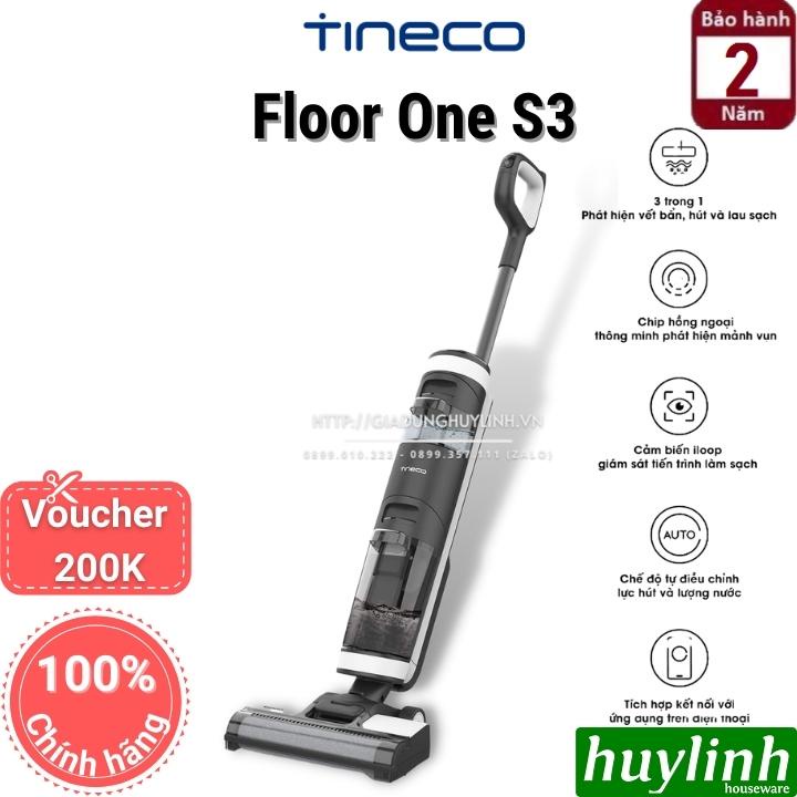 [Mã ELHA10 giảm 6% đơn 5TR] Máy hút bụi lau sàn thông minh dùng pin Tineco Floor One S3 - Chính hãng