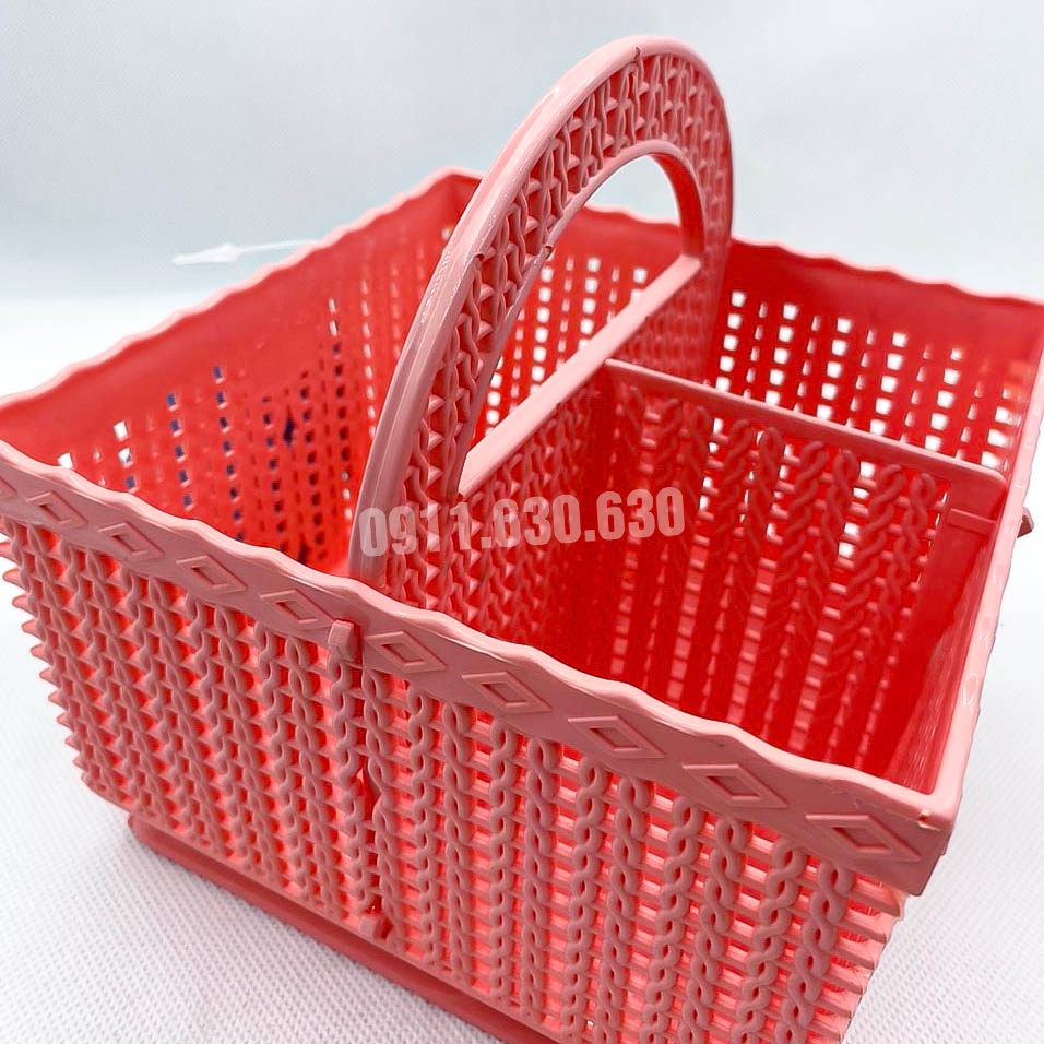 Giỏ Nhựa Vuông - Giỏ Đựng Phụ Kiện Nối Mi - Dụng Cụ Nối Mi - Huy Hoàng Mi