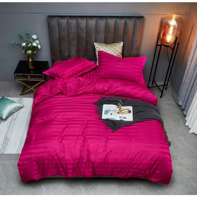 CHĂN GA KHÁCH SẠN - CHĂN GA SỌC COTTON