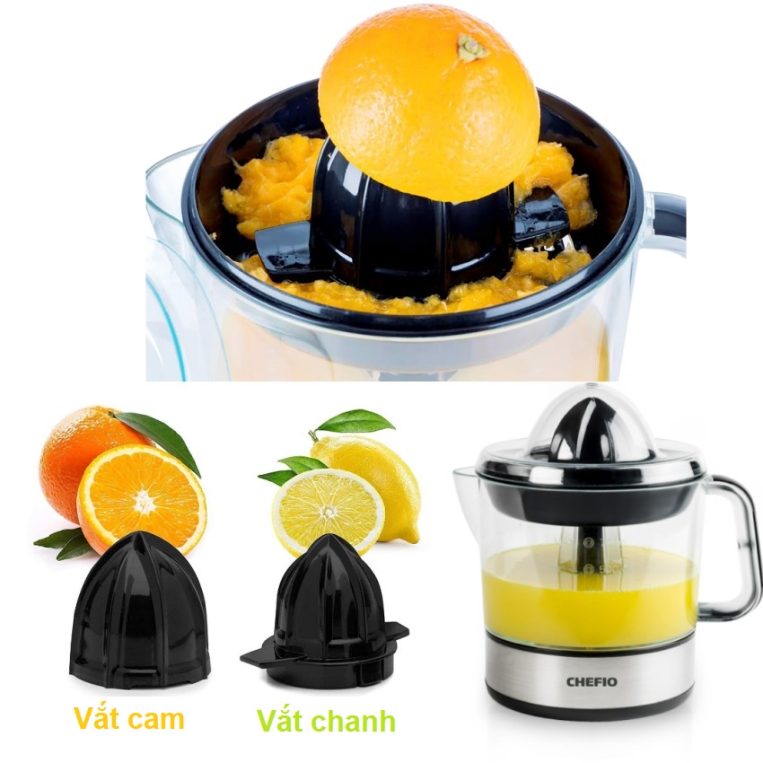 Máy vắt cam Chefio CFJ6220, xoay ép 2 chiều, dung tích 700ml – Bảo hành 12 tháng
