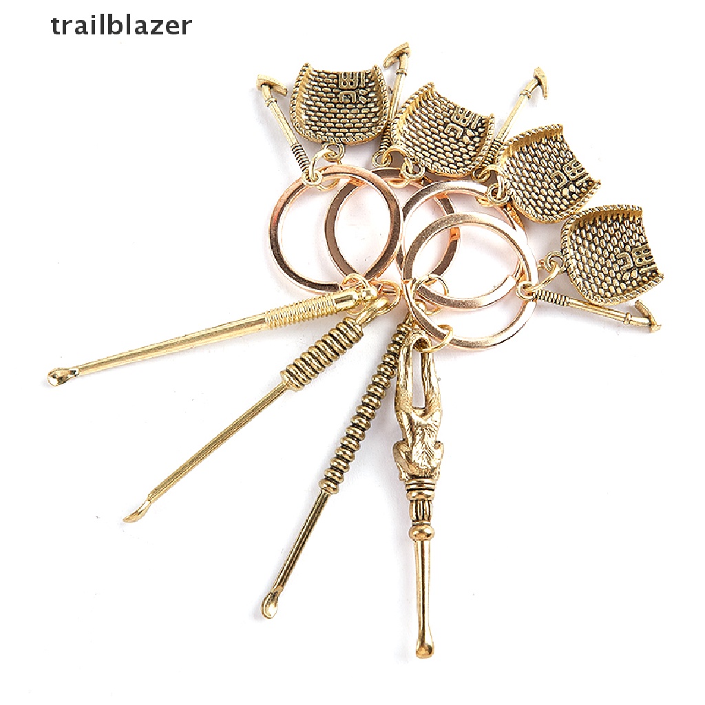 Trailblazer 1Pcs Ear Spoons Portable Ear Cleaning Tool Ear Pick Ear Wax Remover Keyring UIO