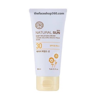Kem Chống Nắng Dịu Nhẹ NATURAL SUN ECO MILD BABY SUN CREAM SPF30 PA++
