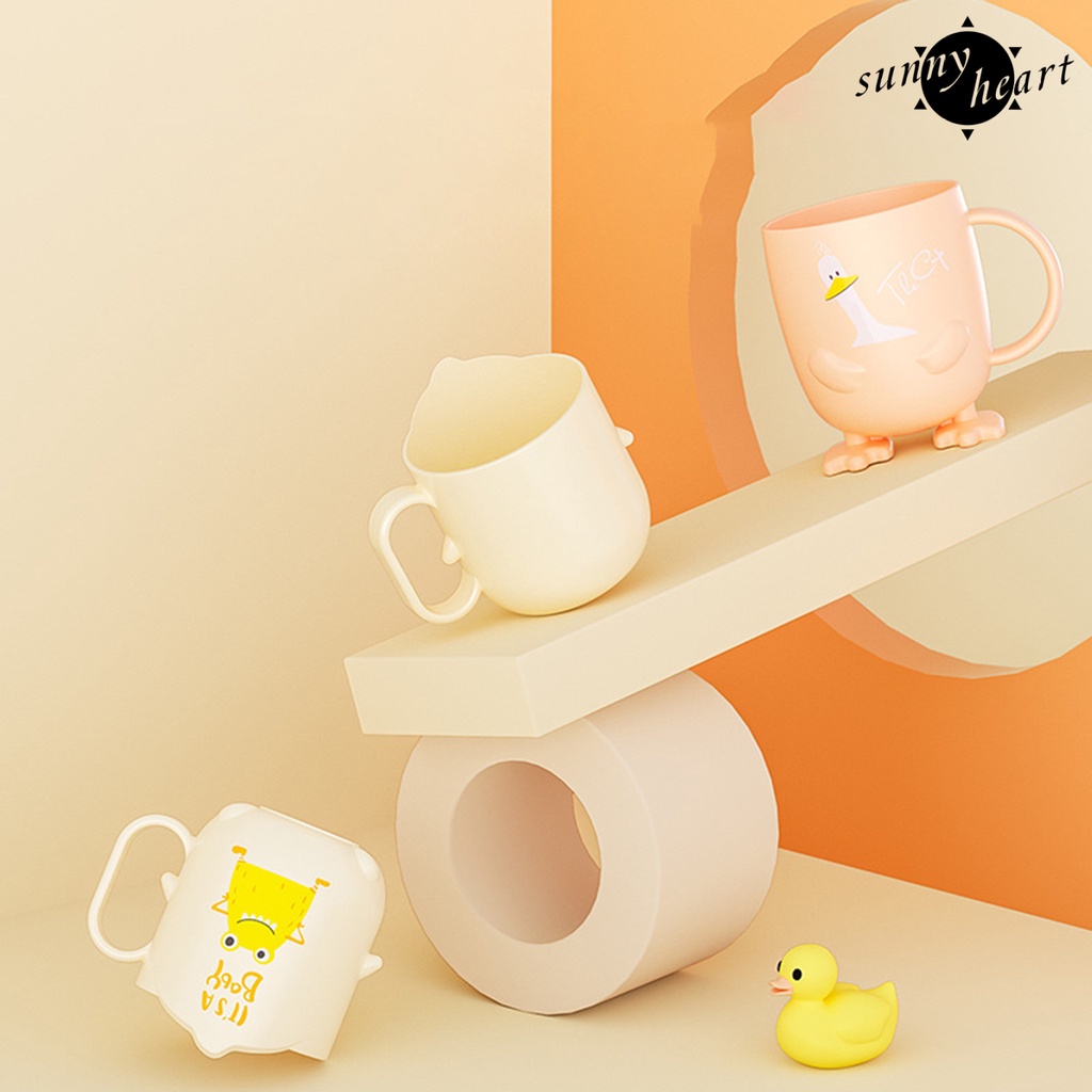 Cốc Đựng Bàn Chải Đánh Răng Chống Sốc Chống Sốc Hình Hoạt Hình Dễ Thương Cho Trẻ Em