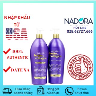 [Bán Cặp & Lẻ] Cặp Gội + Xả OGX Biotin & Collagen Shampoo + Conditioner