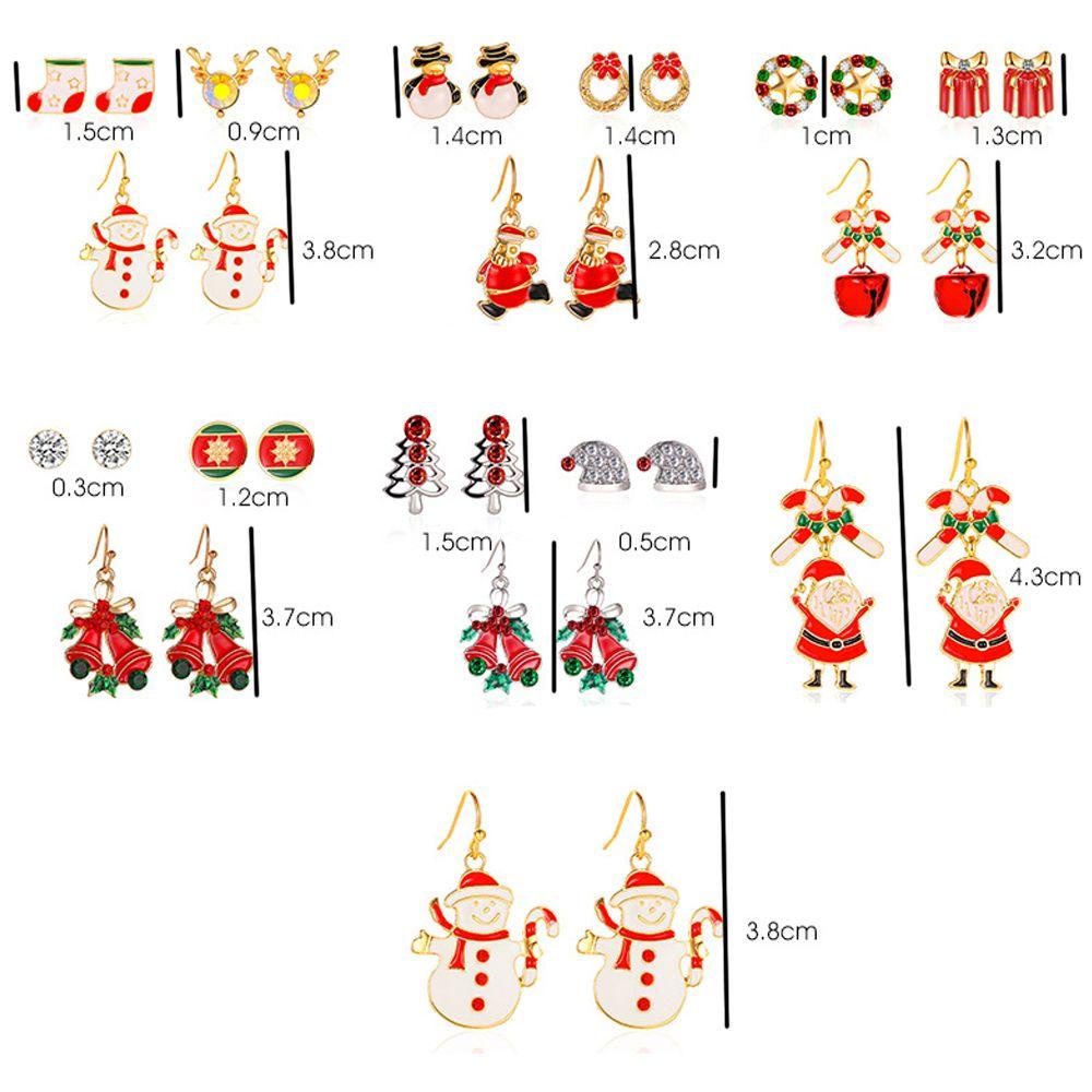Bông Tai Hình Chim Cánh Cụt / Người Tuyết / Chuông Dễ|Khuyên Tai Giáng Sinh