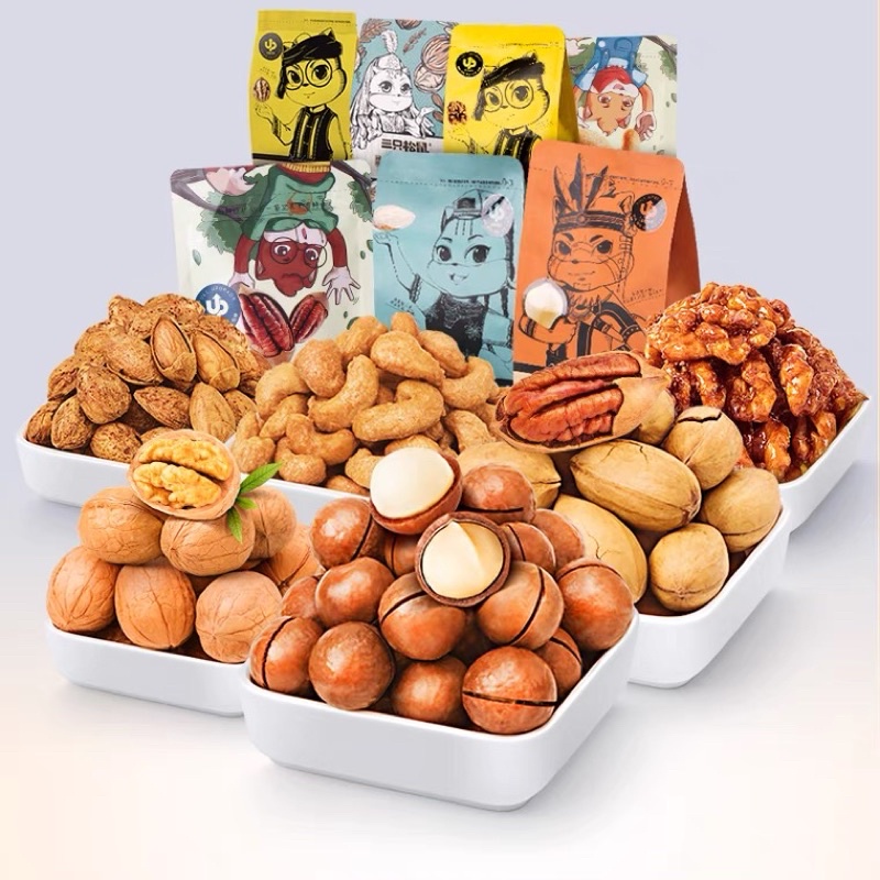 THREE SQUIRRELS  Ba Con Sóc Túi Hạt Ăn Vặt Dinh Dưỡng