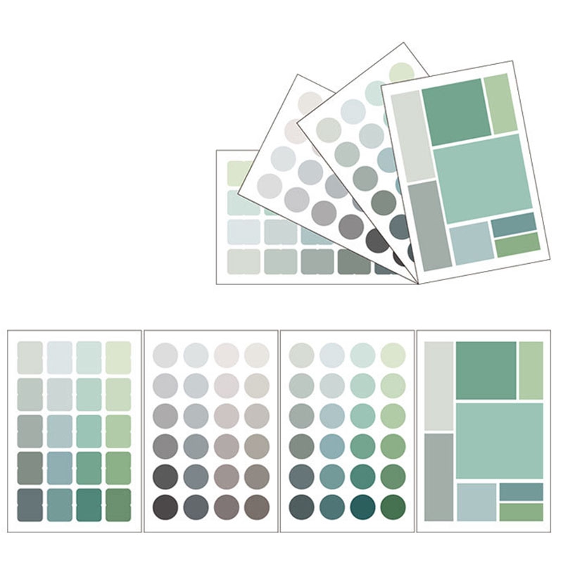 Bộ 4 Miếng Dán Trang Trí Nhiều Màu Sắc | BigBuy360 - bigbuy360.vn