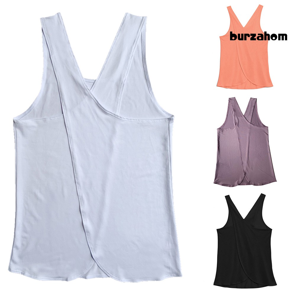 Áo Tank Top Thể Thao Đan Dây Chéo Lưng Thời Trang Quyến Rũ Cho Nữ