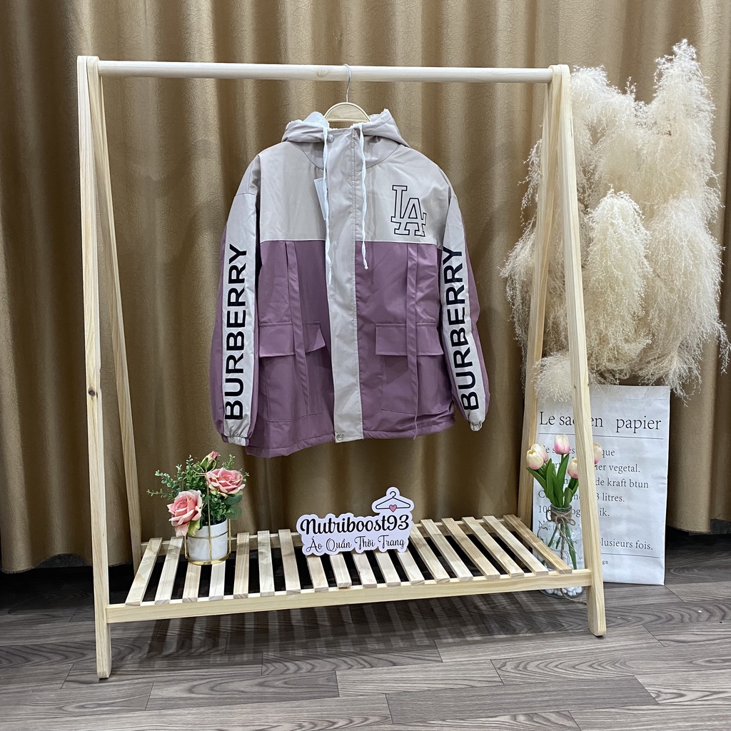 Áo Khoác Gió Lót Lông Nữ Vải Trống Nước Dày Dặn Ấm Áp