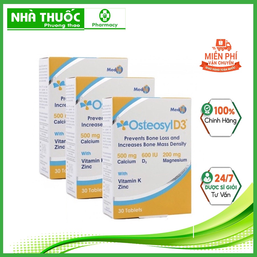 OSTEOSYL D3 ANH Viên Uống Bổ Sung Canxi D3 Magie Kẽm