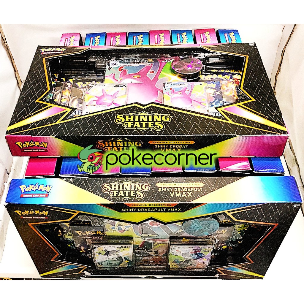 Hộp Bài Pokemon TCG Shining Fates Premium Collection Box Dragapult / Crobat V - Chính Hãng