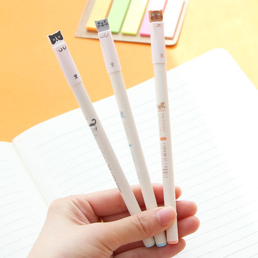 1 Bút Gel Hình Mèo Dễ Thương
