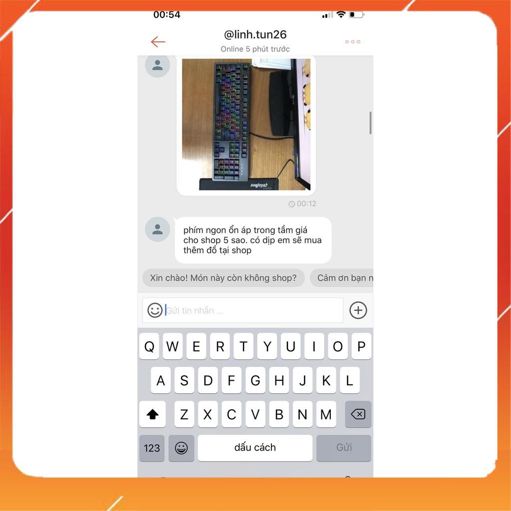 Bàn phím cơ Gaming E-DRA EK3104 - Màu đen - Led RGB - BH 24 tháng