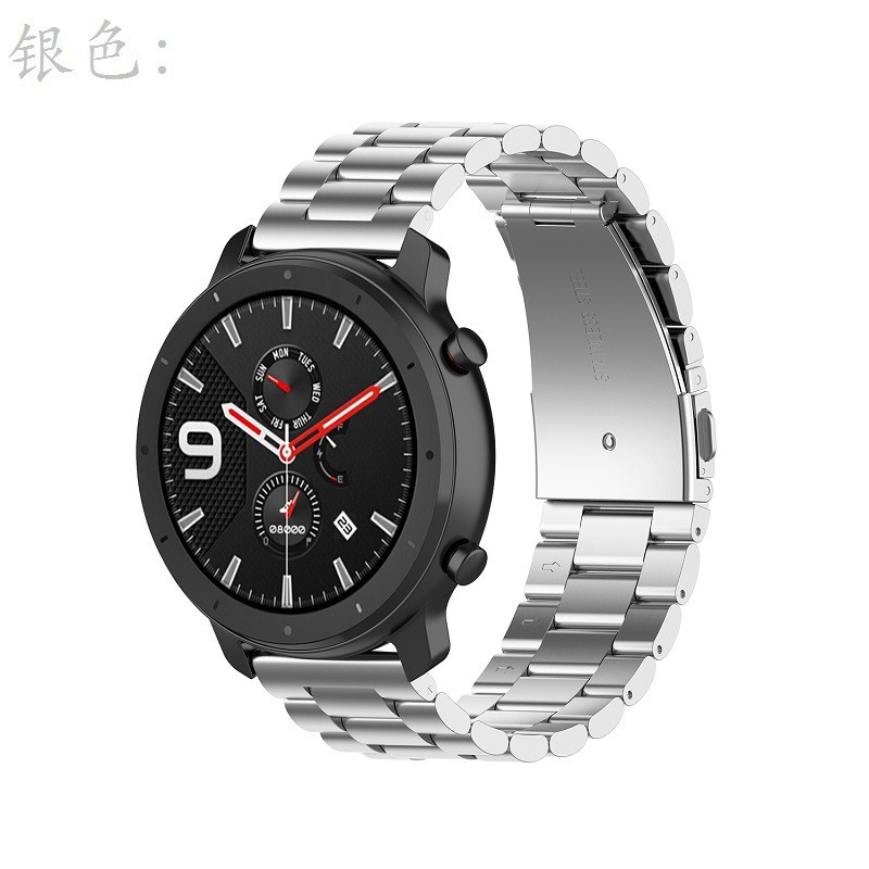 Dây Đeo Kim Loại Cho Đồng Hồ Amazfit Gtr 2 2e 47mm 42mm Gts 2 Mini Bip U S Lite Pop Pro 2020 Mới