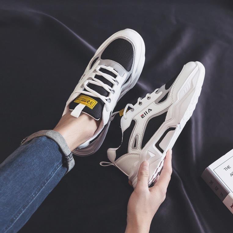 Giày sneaker nam nữ - giày thể thao nam nữ thời trang Hàn quốc đế nâng chiều cao Hàng mới về 2020 - 016 - Đen Có Sẵn