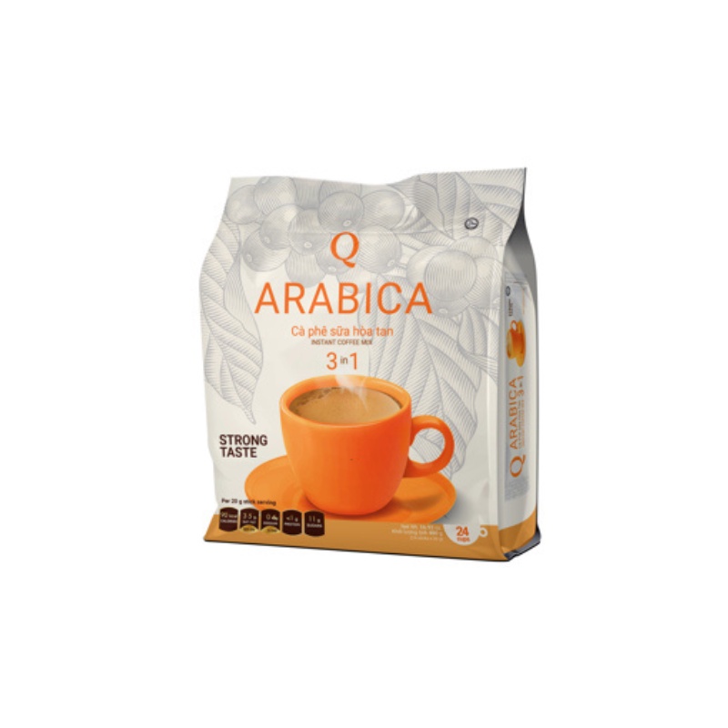 Cà phê hòa tan Arabica cà phê Trần Quang cao cấp bịch 24 gói