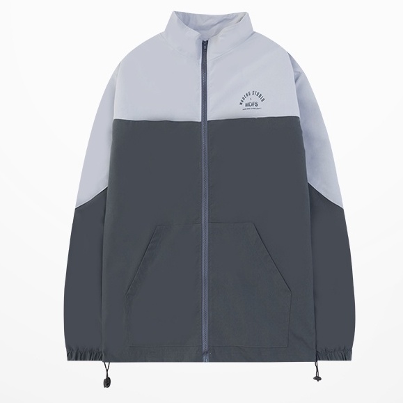 Áo khoác nam nữ unisex cổ trụ vải dù nhật 2 lớp phối màu phong cách trường học hàn quốc siêu đẹp đi mưa, chống nắng.