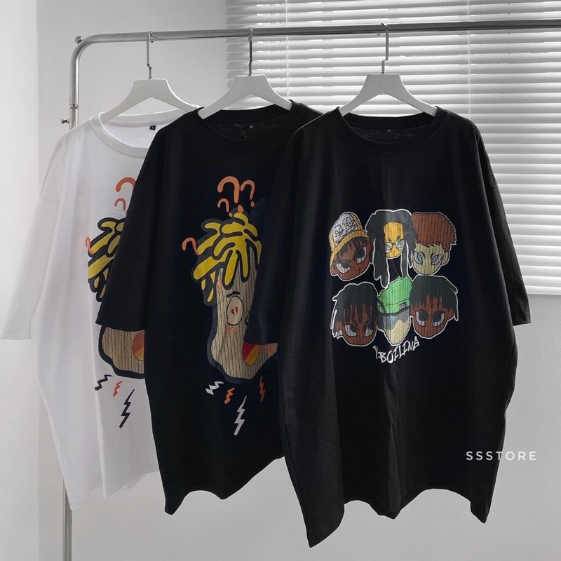 Áo phông 6 hình đầu cậu bé chữ nhật TTA977