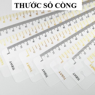 Thước Bookmark 6 lỗ cho sổ còng Planner A5/A6