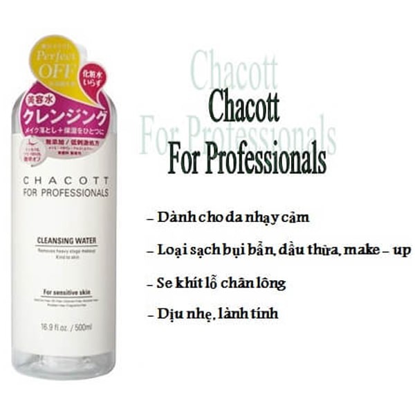 Nước Tẩy Trang Chacott For Professionals 500Ml