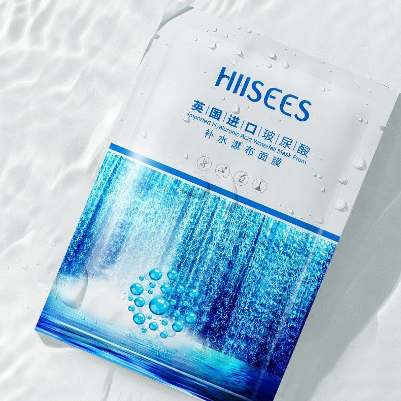 Mặt nạ HIISEES Imported Hyaluronic Acid Waterfall Mask dưỡng ẩm