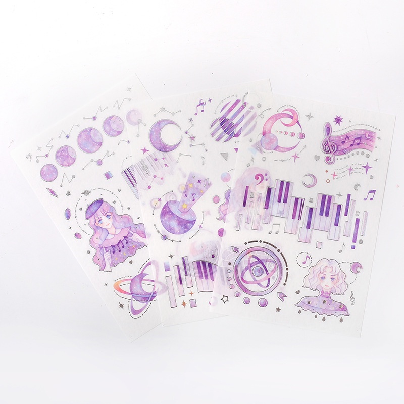 Sticker cute - hình dán trang trí sổ tay - anime -  Thời không huyễn tưởng - 1 Pet x 3 tờ