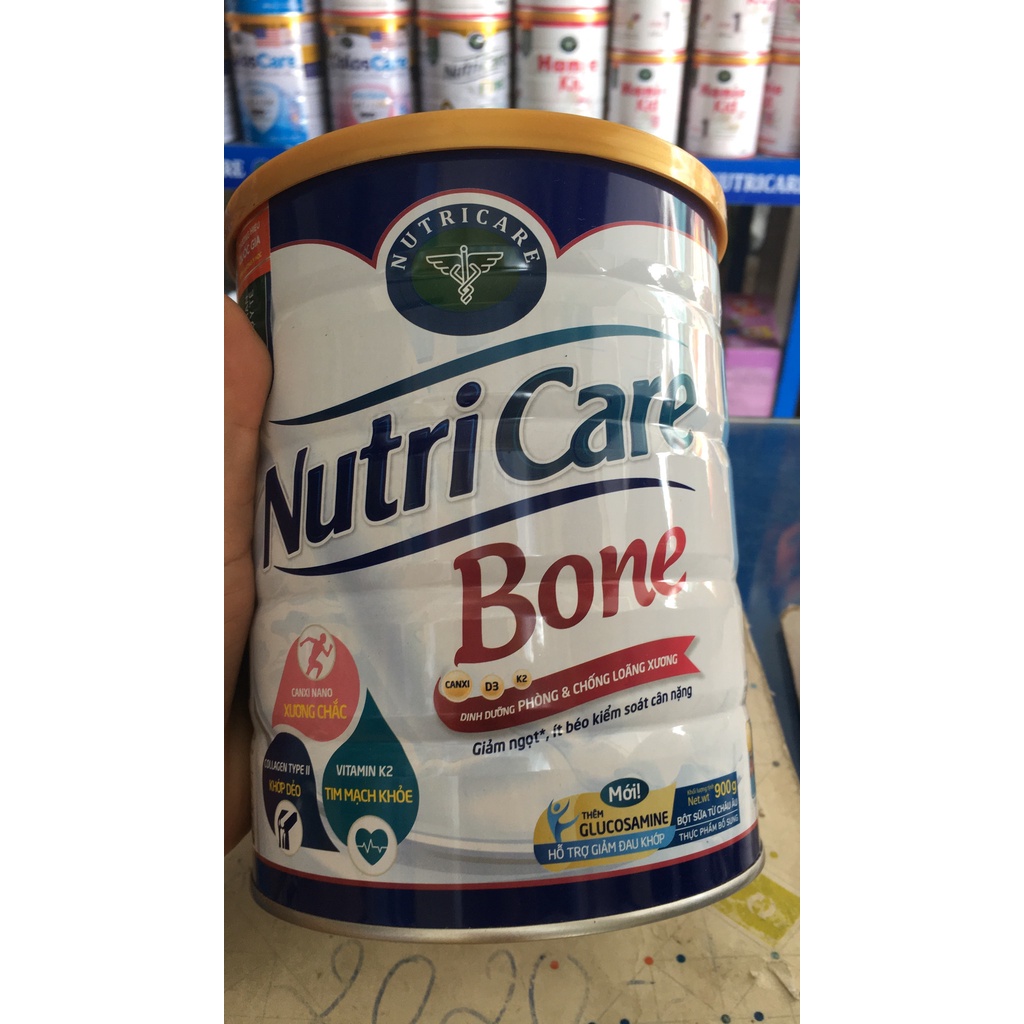 Mẫu mới - Sữa bột Nutricare bone cho xương khớp chắc khỏe 900g.