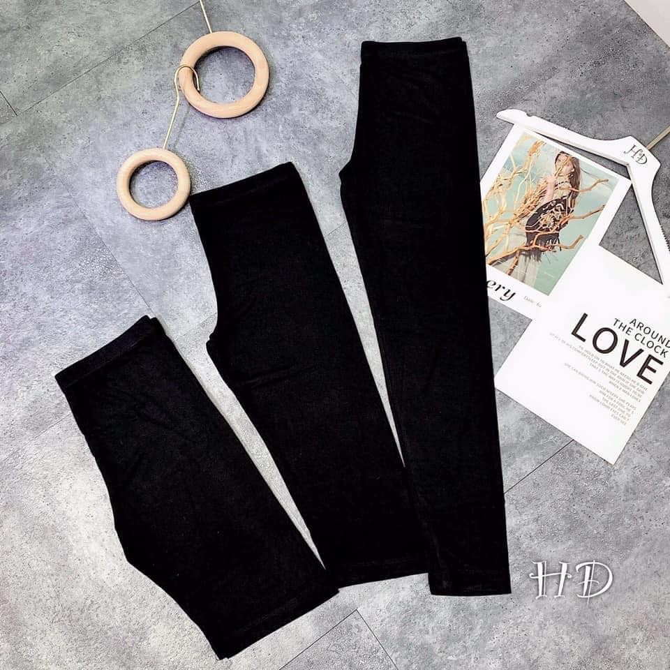 Quần legging cuộn Hồng DÀI siêu co giãn
