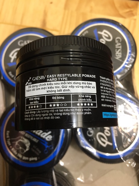 Gatsby Pomade tạo kiểu tóc gọn gàng 65g