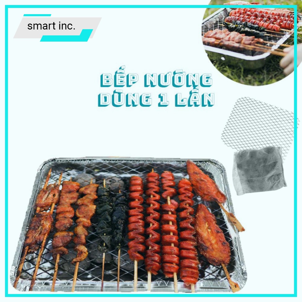 Bếp Nướng Than BBQ Lò Nướng Than Vỉ Nướng Ngoài Trời Dùng FREESHIP 1 Lần