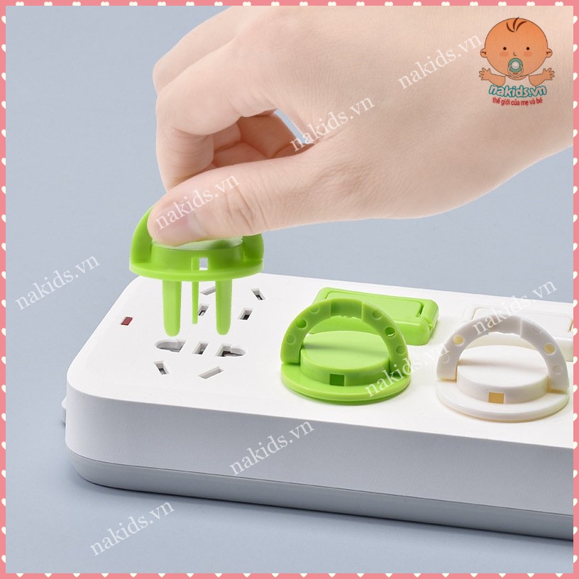 Bịt Ổ Điện Chống Giật, Nút Bịt Ổ Điên Nhựa Cao Cấp Giữ An Toàn Cho Trẻ Em