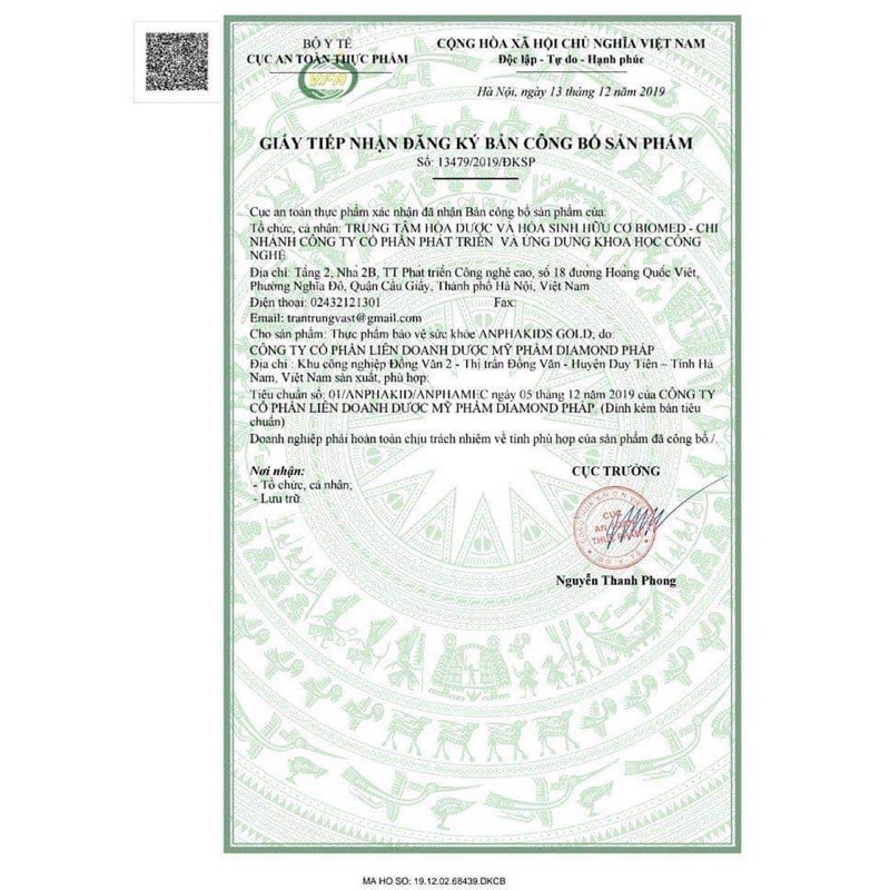 Tăng đề kháng cho trẻ Anphakids Gold - Viện Hàn lâm KH&CN Việt Nam