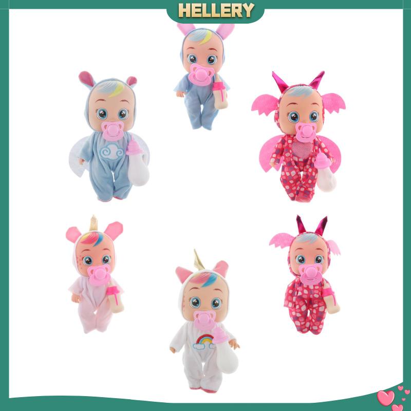 [HelleryVN] Búp Bê Em Bé Giống Thật Có Thể Khóc Ăn Được Tương Tác Đồ Chơi Nước Mắt Thật Làm Quà Tặ