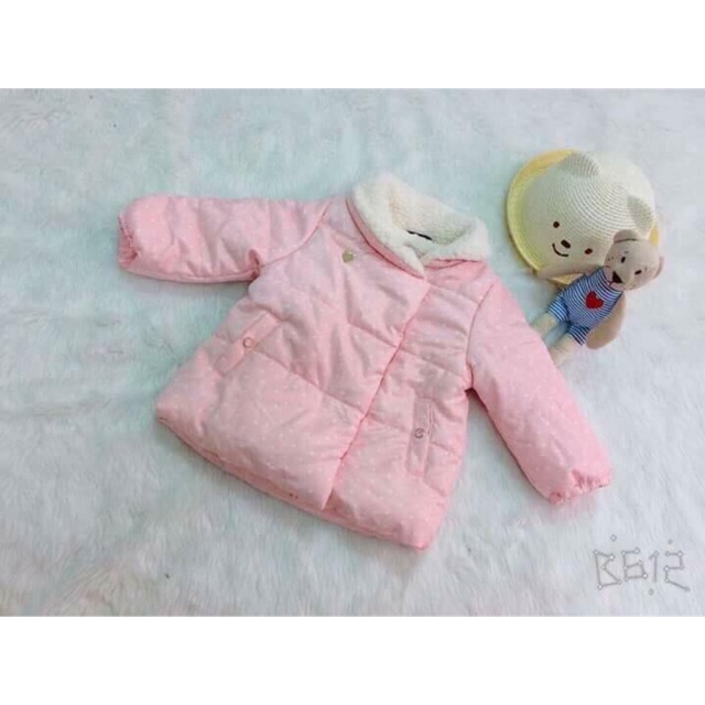Bán sỉ- áo khoác cổ bông hàng xuất bé gái