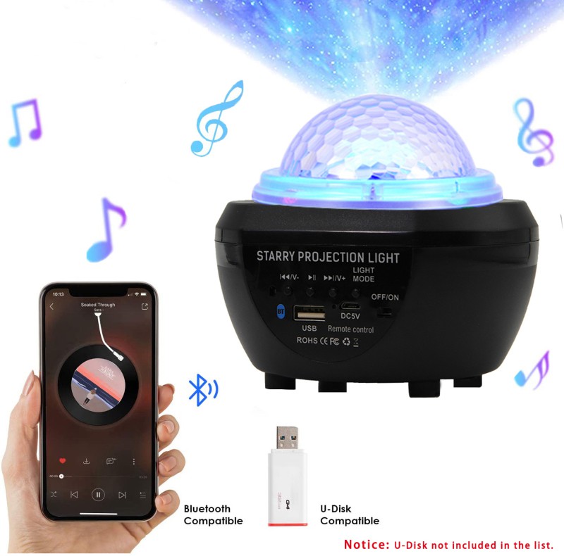 Đèn Led Chiếu Bầu Trời Đầy Sao Kết Nối Bluetooth