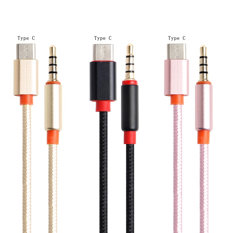 Cáp chuyển đổi đầu usb type-c sang jack audio AUX 3.5mm