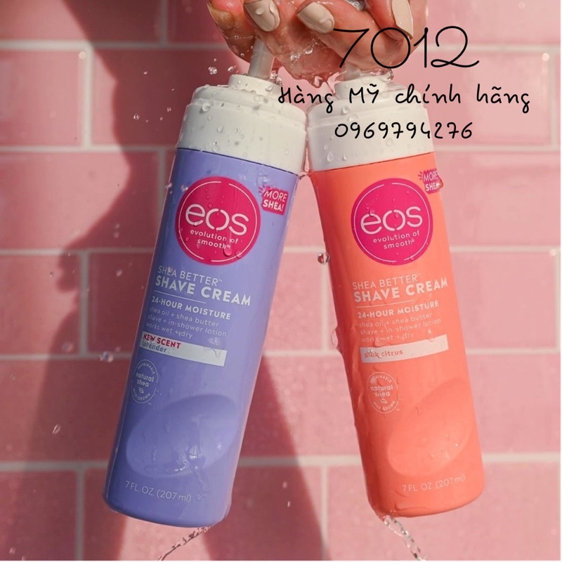 Kem cạo lông Eos Shave Cream 207ml làm mềm da - đủ mùi - hàng mới