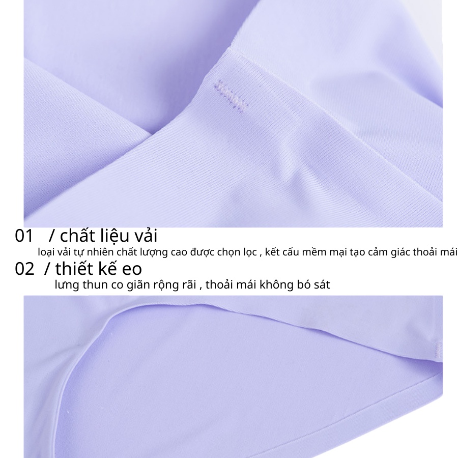 Quần Lót Nữ Đúc Su Thun Lạnh Thoải Mái Cao Cấp Không Đường May Mềm Mại Kháng Khuẩn - BL01