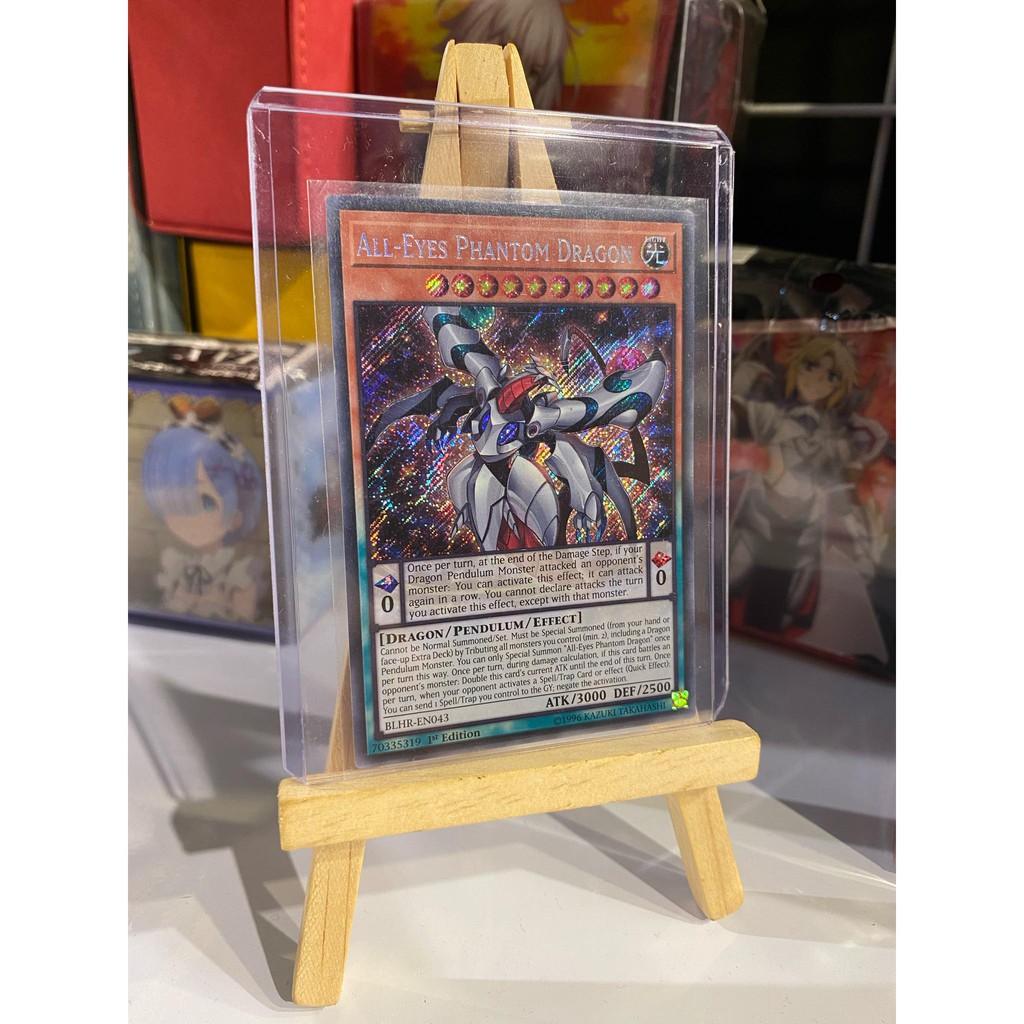 Lá bài thẻ bài Yugioh All Eyes Phantom Dragon - Secret Rare - Tặng bọc bài nhựa bảo quản