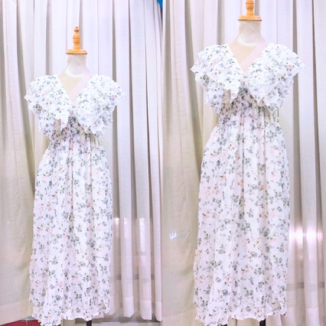 Sale đầm 2 bèo hoa nhí tiểu thư | BigBuy360 - bigbuy360.vn