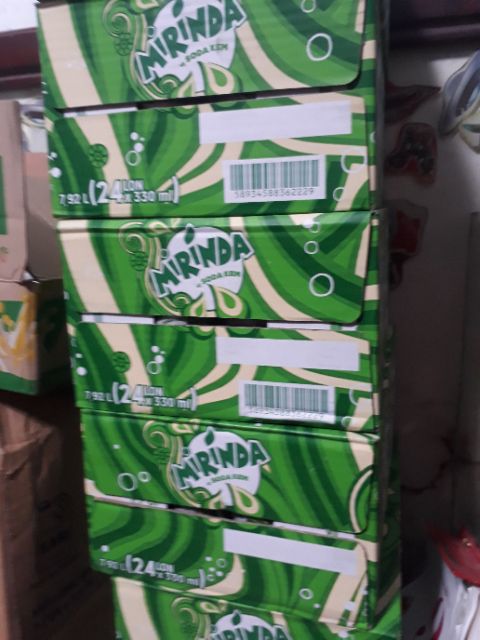 Nước Ngọt Mirinda vị Soda kem thùng 24 lon x 330ml