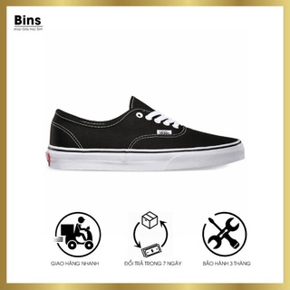 Giày thể thao Van classic nam nữ, Giày vải basic màu đen
