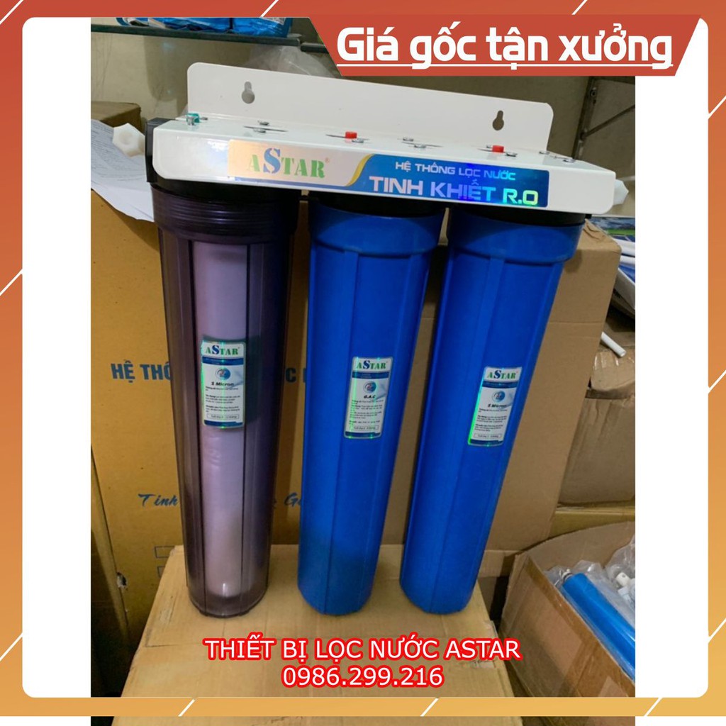 Bộ Lọc Tổng Đầu Nguồn ♥️ Bộ 3 cốc 20" có kèm lõi | BigBuy360 - bigbuy360.vn