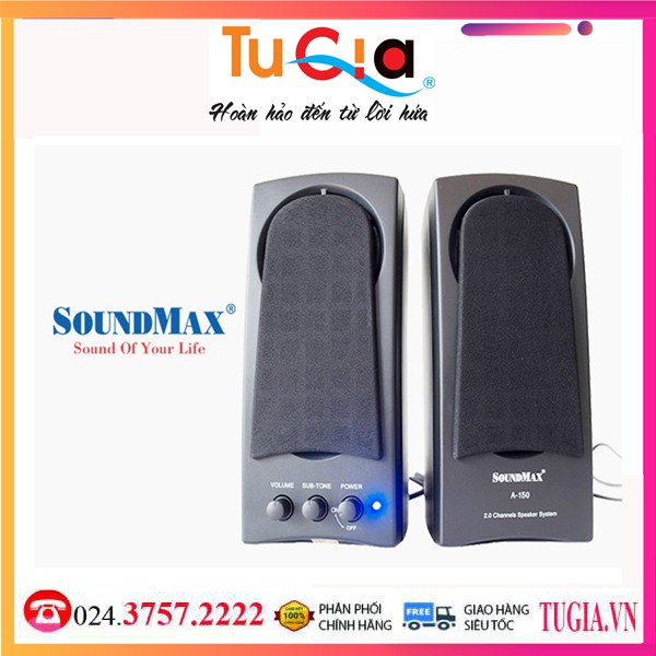 LOA VI TÍNH SOUNDMAX A150-Hàng Chính Hãng