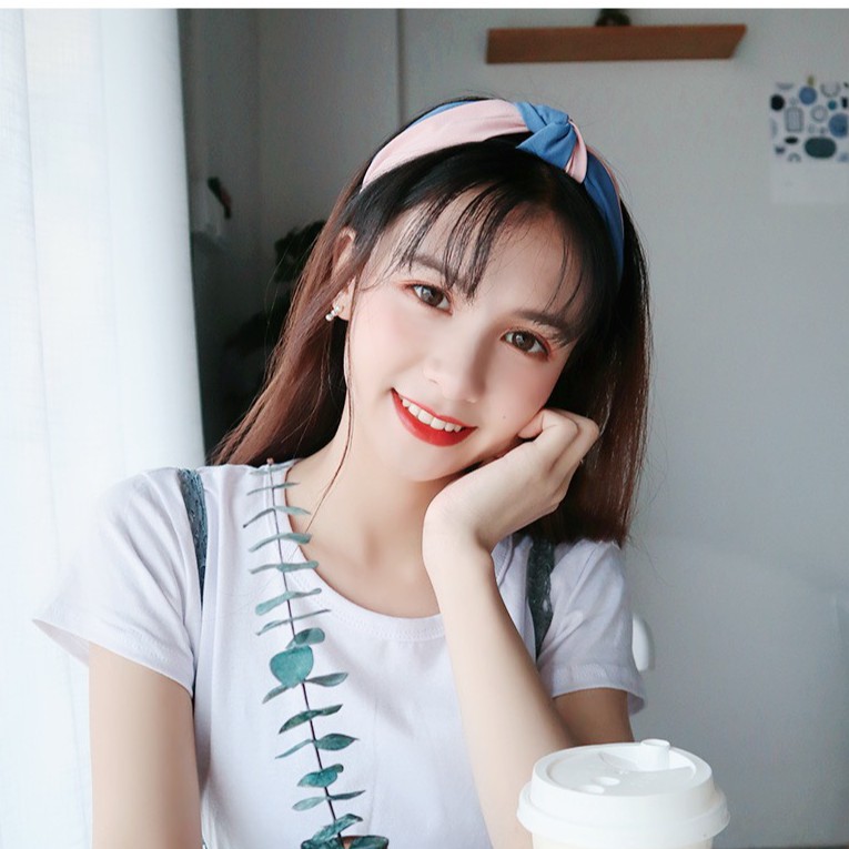 Băng Đô Nữ ❤️FREESHIP❤️ Băng Đô - Bờm tóc Nữ vải phối màu xoắn nơ điệu đà xinh xắn cho nữ mã L17-B