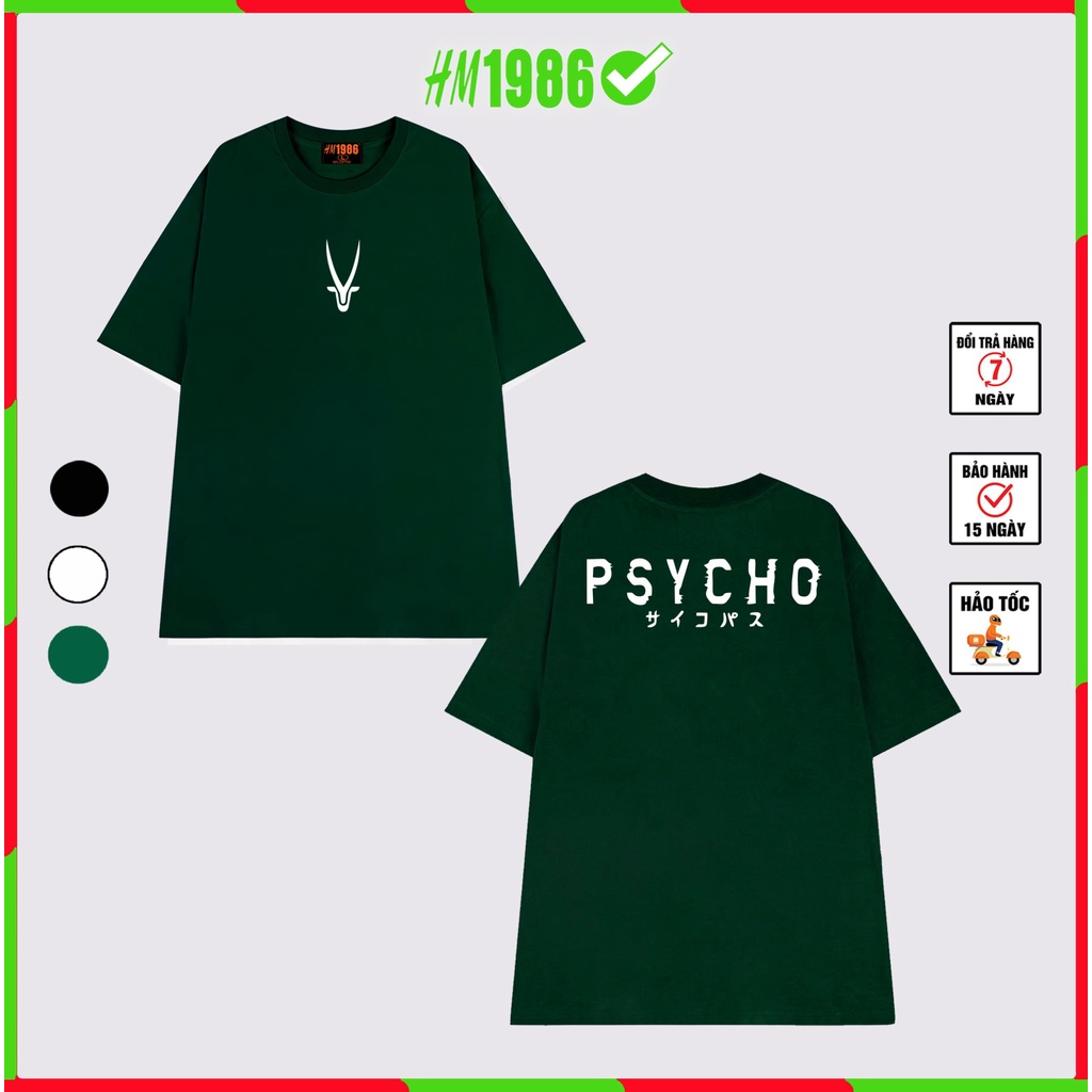 Áo Thun Tay Lỡ SPYCHO Áo Thun Xanh Lá , Áo Thun Form rộng Nam Nữ  Ulzzang Unisex MH1986 , 3193