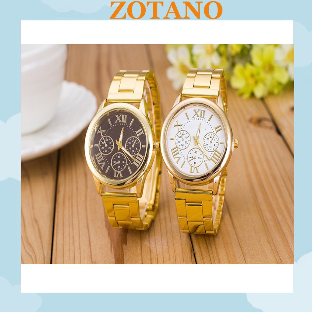 Đồng hồ nam nữ thời trang Geneva lịch lãm cực đẹp DH98; Đồng hồ thời trang nam nữ dây kim loại cao cấp Geneva cực đẹp DH