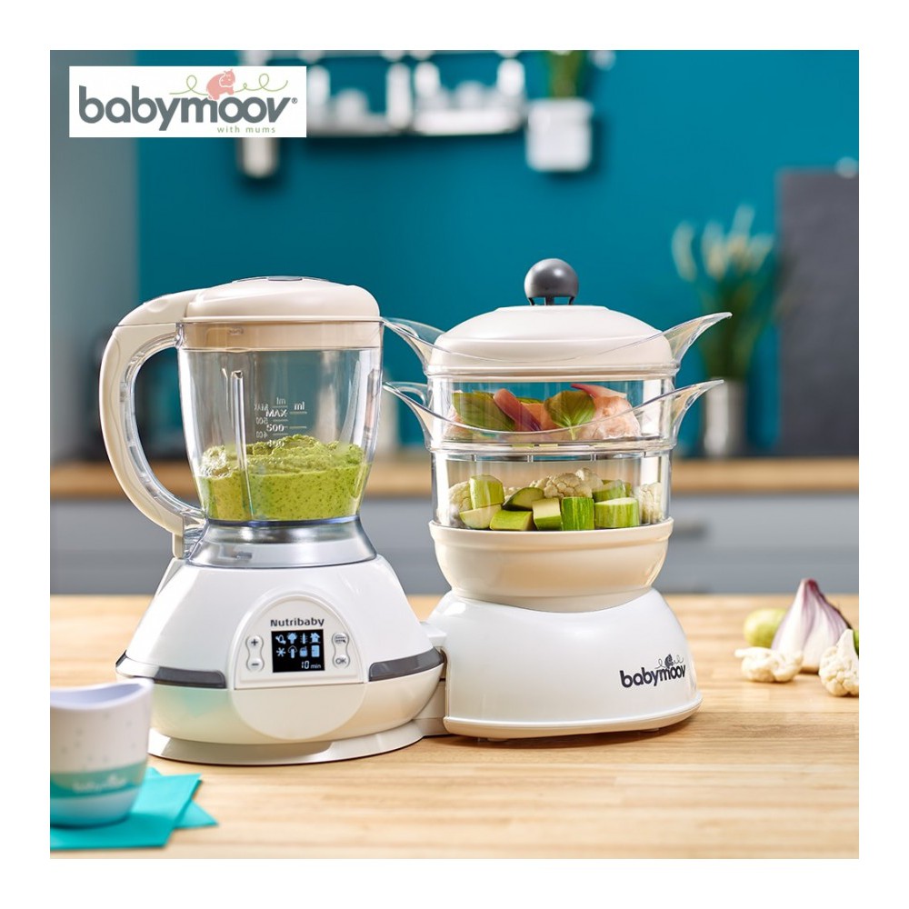 MÁY XAY HẤP ĐA NĂNG NUTRIBABY 5IN1 BABYMOOV