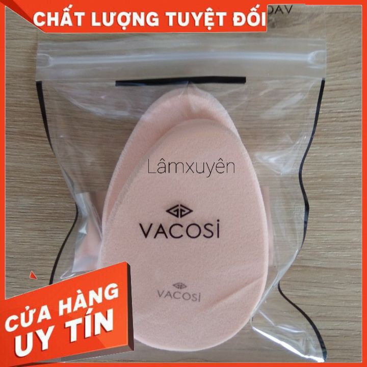 VACOSI CONTOURING SPONGE 2PCS BP15_ bông phấn ướt hình giọt nước ( bịch 02 miếng)FREESHIP bông mềm mịn dễ tán tiện lợi